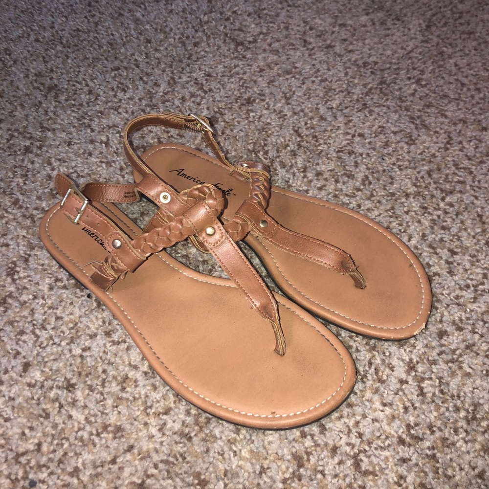 Brown American Eagle Sandals